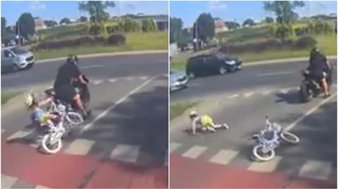 Policja odnalazła motocyklistę, który potrącił 6-latkę