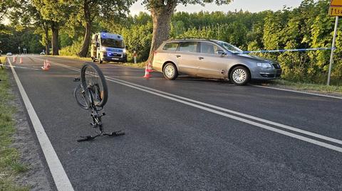 13-letnia rowerzystka potrącona przez auto. Dziewczynkę zabrał śmigłowiec LPR