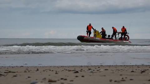 Poszukiwania 19-latka w morzu w miejscowości Mielenko