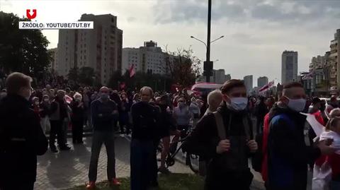 Protesters gather in Minsk