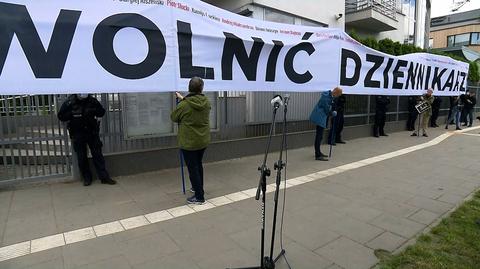 Polish journalists staged protest at Belarusian Embassy in Warsaw