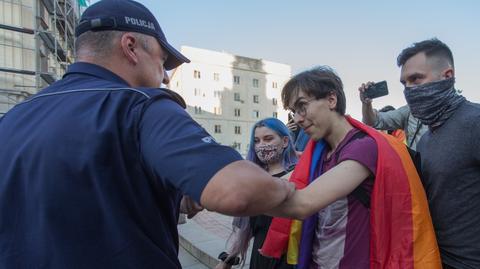 Demonstration in support for arrested LGBT activist Margot