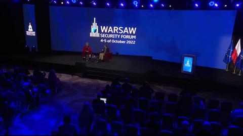 European Commissioner for Home Affairs Ylva Johannson at Warsaw Security Forum 2022