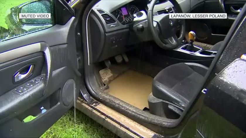 Torrential rain caused flooding in southern region of Lesser Poland