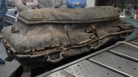 Polish prosecutors unearth two coffins with headless remains from 19th century