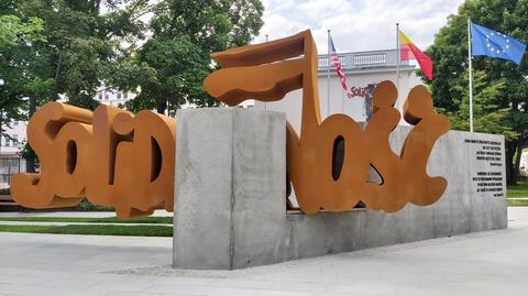 Monument to Solidarity trade union in Warsaw