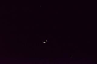Wenus, Jowisz, Księżyc...