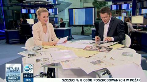 Agnieszka Cegielska o prognozie pogody (TVN24)