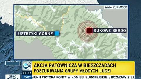 Akcja GOPR w Bieszczadach (TVN24)