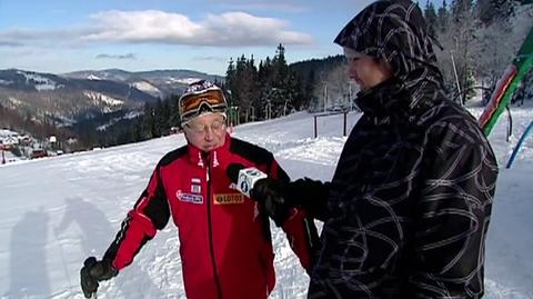Andrzej Kram o swoim 81. sezonie narciarskim (TVN24)