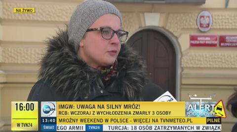 Anna Adamkiewicz o ofiarach mrozów