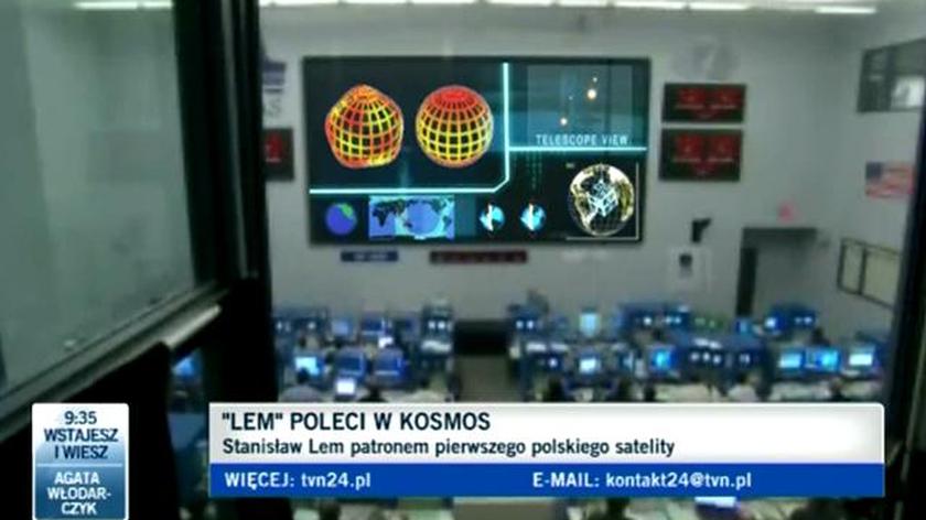 Archiwalna rozmowa z Karolem Wójcickim z CNK na temat polskiego satelity (TVN24)