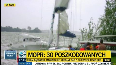 Biały szkwał na Mazurach (TVN24)