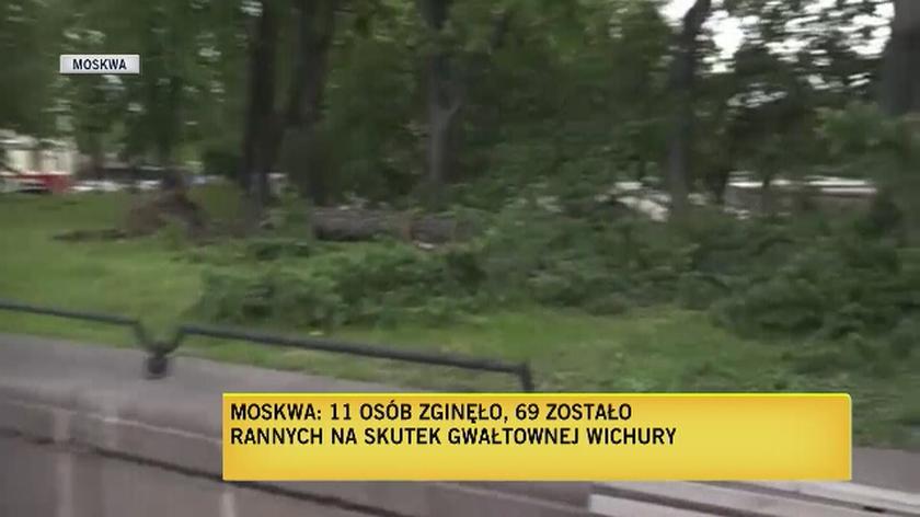 Bilans nawałnicy w Moskwie (TVN24)