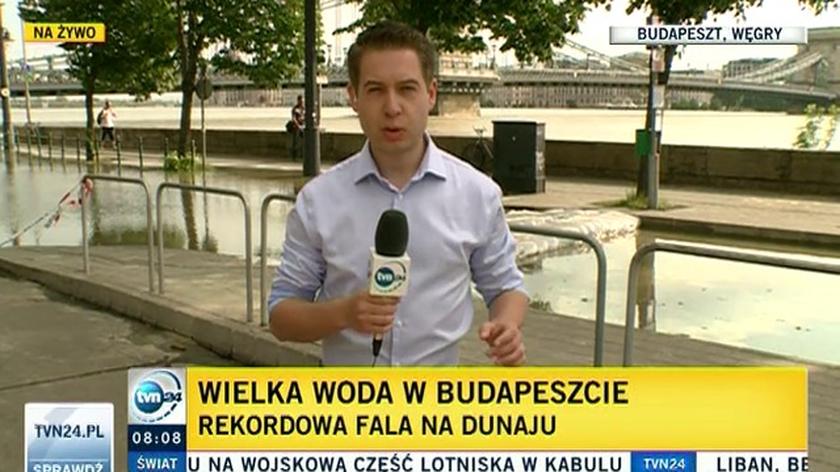 Budapeszt po przejściu fali powodziowej (TVN24)