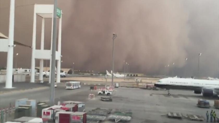 Burza piaskowa w Arabii Saudyjskiej