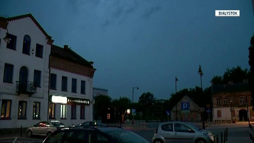 Burza w Białymstoku (TVN24)
