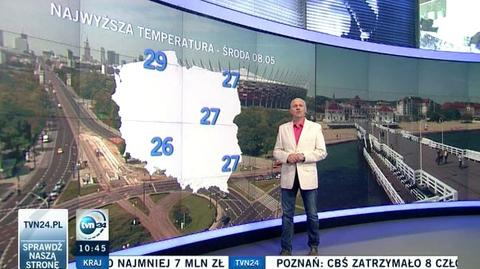 Burzom sprzyjają front atmosferyczny i ciepło (TVN24)