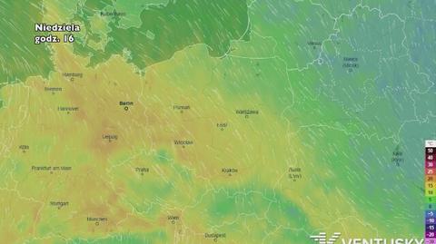 Temperatura w najbliższych dniach (ventusky.com)