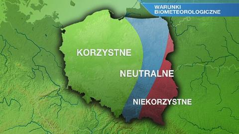 Warunki biometeorologiczne w piątek