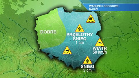 Warunki drogowe w sobotę 22.01