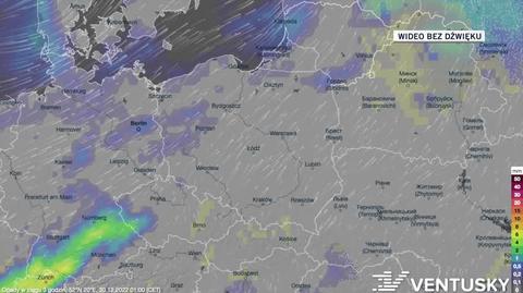 Prognoza opadów w dniach 30.12-03.01