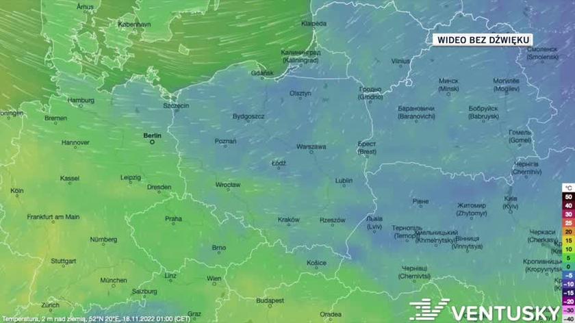 Prognoza temperatury na kolejne dni