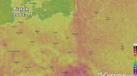 Temperatura w najbliższych dniach (ventusky.com)