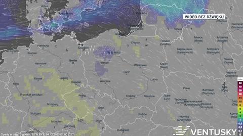 Prognozowane opady w kolejnych dniach