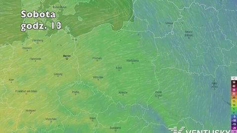 Temperatura w najbliższych dniach (ventusky.com | wideo bez dźwięku)