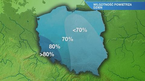 Warunki biometeorologiczne w piątek