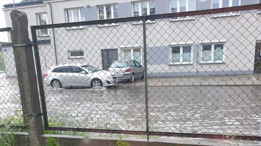 Zalana ulica w Wejherowie