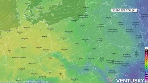 Prognozowana temperatura w ciągu kolejnych dni