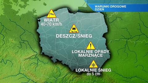 Warunki drogowe w sobotę