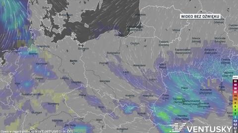 Prognozowane opady w dniach 6-10.01