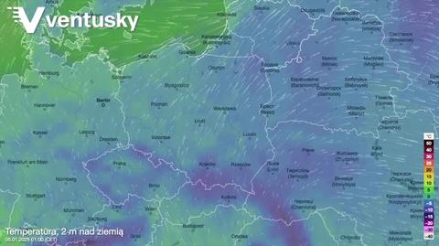 Prognozowana temperatura w kolejnych dniach