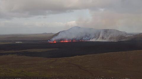 Erupcja na półwyspie Reykjanes