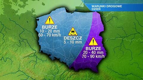 Warunki drogowe w czwartek