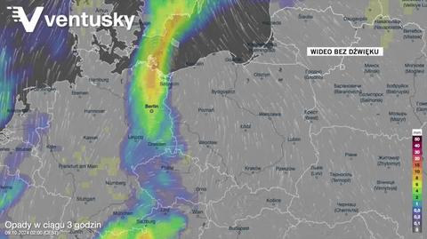 Prognozowane opady w kolejnych dniach