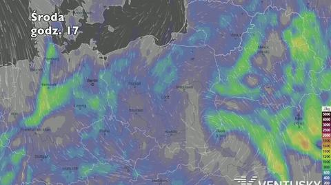 Potencjał burzowy w najbliższych dniach (ventusky.com)