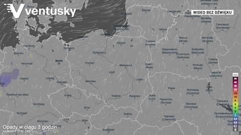 Prognozowane opady w kolejnych dniach