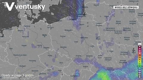 Prognoza opadów na kolejne dni