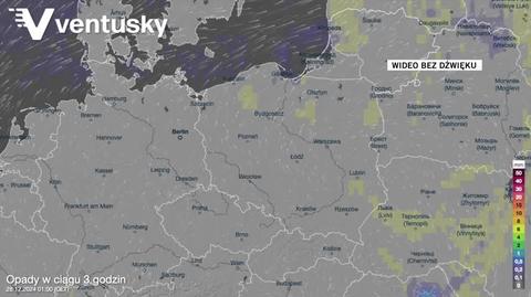 Prognozowane opady deszczu w kolejnych dniach