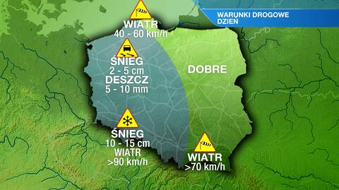 Warunki drogowe w piątek