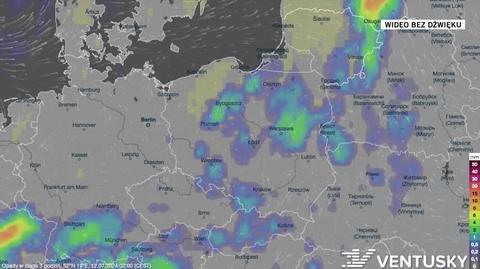 Prognoza opadów na kolejne dni