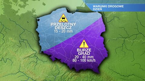 Warunki drogowe w poniedziałek, 20.06