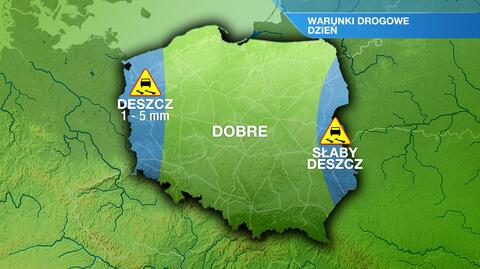 Warunki drogowe w niedzielę