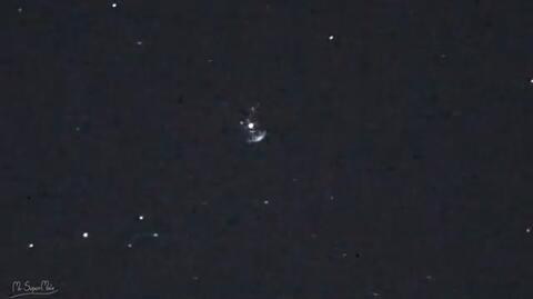 Falcon 9 i towarzyszące mu satelity - wideo bez dźwięku