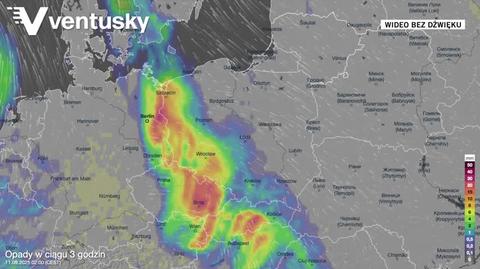 Prognozowane opady deszczu w kolejnych dniach