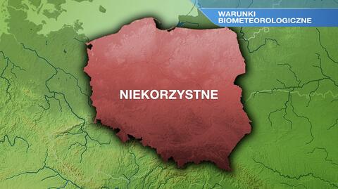 Warunki biometeorologiczne w piątek 19.11